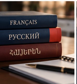 Ouvrages en français, russe et arménien